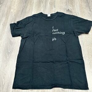 Phoebe Bridgers Adult Small Black Vintage I Feel Nothing PB Concert Tour T Shirt